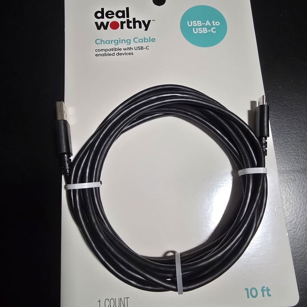 Target Deal Worthy Black Charging Cable